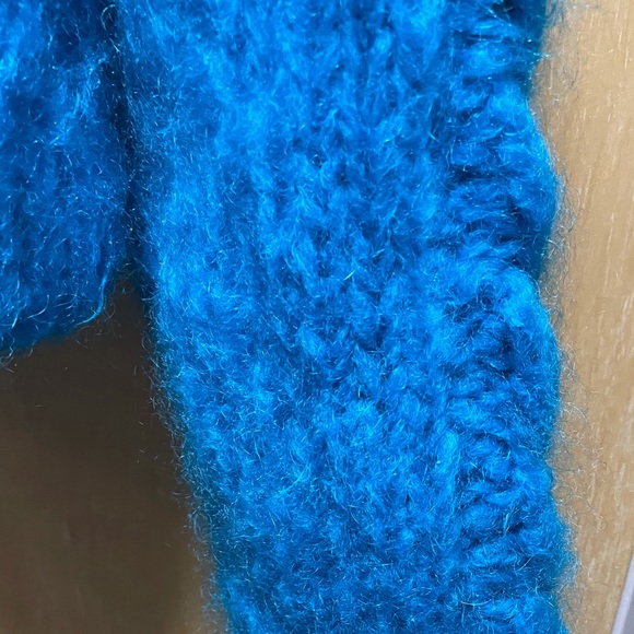 FRISSON KNITS Angora Blue Francesca Cardigan O/S - Picture 4 of 5